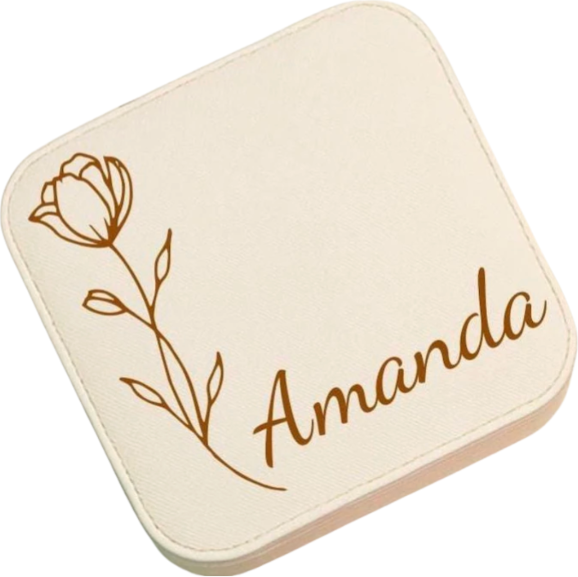 Customized leatherette jewellery box