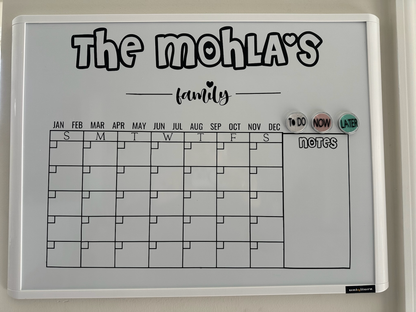 Engraved Whiteboard