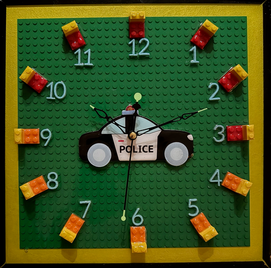 Resin Clock - Lego